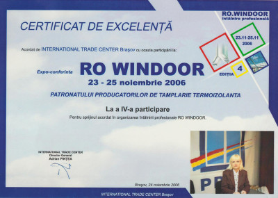 2006 DIPLOMA PARTICIPARE RO WINDOOR