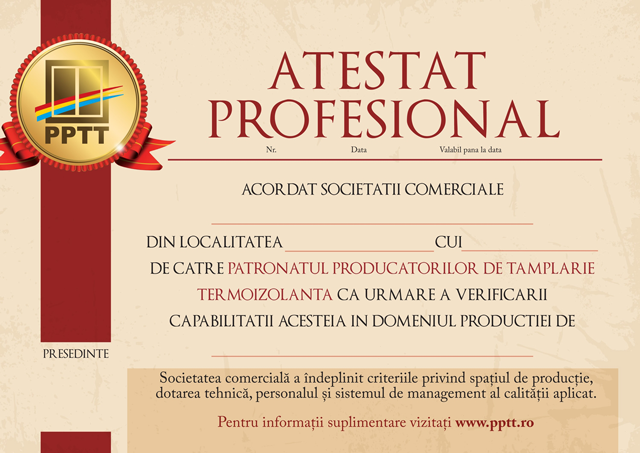Atesta Profesional PPTT